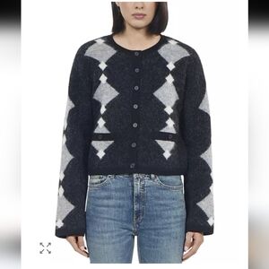 The Kooples Diamond Print Cardigan